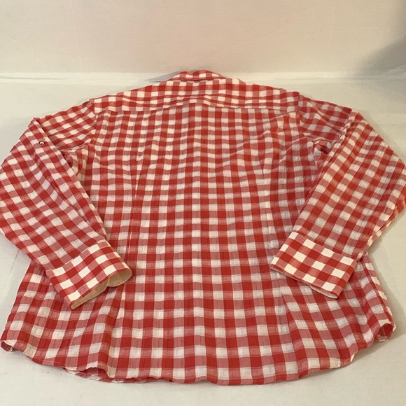 INTERNATIONAL LAUNDRY Button Down Plaid Shirt, Linen-Cotton, Sz. L/NWT - Picture 16 of 17